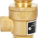 1/2" 9D-M3 Backflow Preventer Brass Dual Check Valve with Intermediate Atmospheric Vent,1/2 Inch,Female Union Inlet and Outlet,190T012,Replacement for Watts