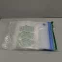 Sous Vide Bags Reusable 27Pcs, BPA Free Food Vacuum Sealer Bag, Food Storage Bag, Vacuum Zipper Bags for Sous Vide Cooking - 20Pcs Food Sealer Bag & 5 Air Valves & 2 Seal Clips (8.5X8.5 in) 1.4L