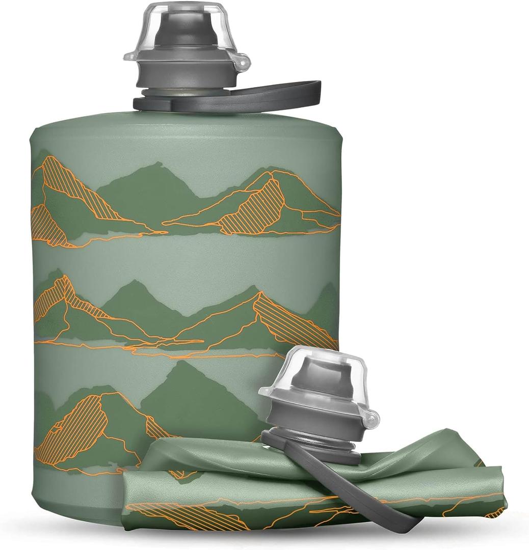 HydraPak Stow Collapsible Water Bottle 350ml, 500ml, 1L Ultralight, Leak-Proof, BPA-Free, Filter Compatible Travel & Hiking Flask