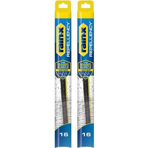 Rain-X 810358 Repellency Water Repellent Wiper Blades, 16" & 16" (2 Pack)