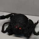 Halloween Giant Spider, 3.0FT Large Foldable Spider Fake Hairy Spider Scary Decorations Halloween Spider Outdoor Yard