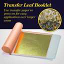 Barnabas Blattgold Gold Leaf - 23.75K Real Gold [10 Sheets, 3.4 inches] - Transfer Patent for Painting, Arts and Crafts
