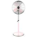 Simple Deluxe Infinipower 16 Inch High Velocity Stand Fan, Adjustable Heights, 75°Oscillating, Quality Made Fan With 3 Settings Speeds, Heavy Duty Metal For Industrial, Commercial, Residential, Color Pink