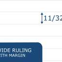 Roaring Spring Exam Blue Book, 11" x 8.5", 8 Sheets/16 Pages, Wide Ruled with Margin, Proudly Made in the USA!
