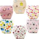 Upairy Training Pants for Girls Boys,Toddler Potty Training Underwear,Leakproof Reusable Kid Confident Panties,Children's Potty Underwear 100% Cotton (6PCS,M)