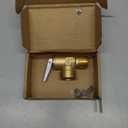 30 PSI Pressure Relief Valve with 3/4 NPT Female Thread Pipe Adapter, 3/4 NPT Brass Boiler Relief Valve with PTFE Thread Seal Tape for Hot Water and Cold Water Systems