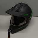 Orthrus DOT Certified Adult & Youth Helmet for Dirt Bike ATV Motocross Offroad Motorcycle Bike(BIO-Green,L)