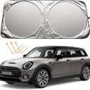 XHRING Car Windshield Sun Shade Sunshade for Mini Cooper Cooper S Clubman Countryman Paceman Roadster Coupe JCW R56 R60 R57 R53 F56 F60 F57 Accessories Car Front Window Sun Shield 2002-2024 2025