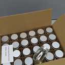 2oz Mason Jar with Silver Lid for Honey Jam Spice Pack of 24 Sets