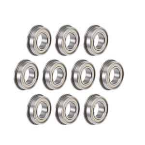 uxcell F689ZZ Flanged Ball Bearing 9x17x5mm Shielded Chrome Steel Flange Rip Bearings 10pcs