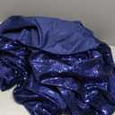 Glittering Lurex Fabric - Shimmer and Shine with Metallic Sparkle - Fashion Fabric by The Yard - for Crafting and Embroidery - Polyester Stretch Fabric - 1 Yard (Navy Blue)