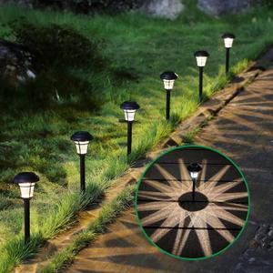 MAGGIFT 8 Pack Solar Pathway Lights Outdoor Solar Garden Lights for Patio, Yard, Driveway