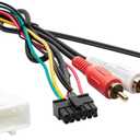 RED WOLF Steering Wheel Control Wire Harness with RCA 20-Pin Connector for Toyota 2003-2011 Camry, 2004-2012 Highlander, Lexus 2002-2003 ES330, 2003-2009 GX470 OEM SWC Retain Add-on Aftermarket Radio