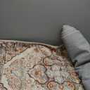 HEBE Hallway Runner Rug 2'x6' Washable Vintage Distressed Area Rugs Non Slip Laundry Rug Runner Boho Floor Carpet Runners for Hallways Entryway Laundry Room Kitchen Bathroom (2' x 6', Brown/Beige)