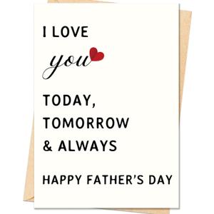6 x IDU Fathers Day Card Gifts Decorations for Husband