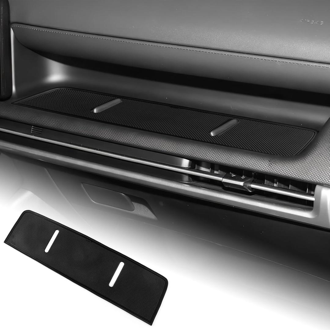 Dashboard Slot Mats for Hyundai Tucson 2025 Passenger Side Storage Pad Anti-Slip Center Console Organizer Liner Interior Accessories (Black)