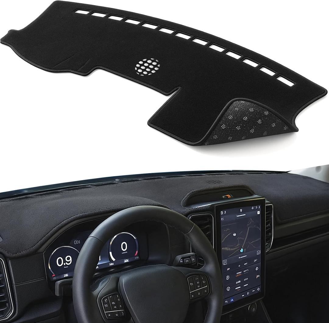 Dash Cover Fit for 2023 2024 2025 Ford Ranger Dashboard Cover Dashcover Dash Mat Protector Carpet Pad