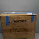 5/8" x 100 ft Heavy Duty Retractable Garden Hose Reel by HOZEREEL, Outdoor Garden Hose Reels - Self Retract Wall Mount Hose Reel Automatic Storage, 10 Pattern Nozzle, Grey