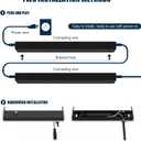 36 Inch LED Under Cabinet Light, Plug in Kitchen Lighting, 3CCT Selectable (3000K/4000K/5000K), CRI94 High Color Accuracy, Linkable, Slim Design Dimmable, Black