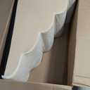 Dog Stairs for Small Dog 22.6" H, Curved Pet Step for Puppy, Older Cat, Medium Pet Ramp for High Bed, Ladder with High Density Foam, Durable, 5 Step, 15.7x33x22.6 inch, Beige