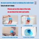 Automatic Bathroom Toilet Bowl Cleaner Bottle Gel,Removes Stains & Limescale, Fresh Scent, Fast-Acting, No Scrubbing,Lasts for 90 Slow-Dissolving Design (1, White)