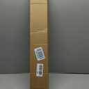 No Drill Light Filtering Cellular Shades for French Doors, 26"x70", White