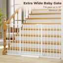 29"-55" Wide Baby Gate for Stairs & Doorways, Auto Close Dog Gate
