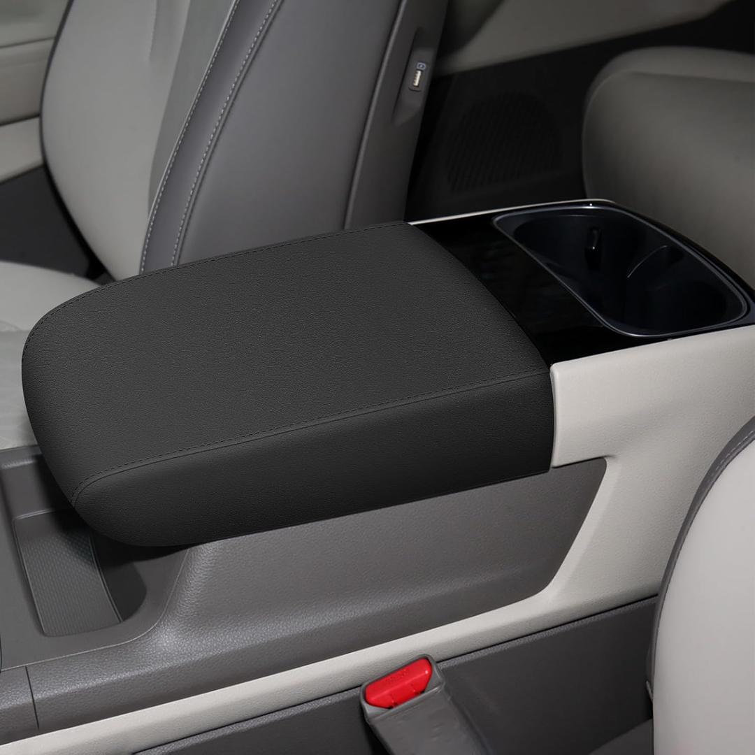 AOMSAZTO Armrest Covers for 2021-2025 KIA Carnival Black