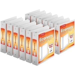 3-Ring Binder Recycled White 2 In Holds 475 Sheets Presentation Organizer