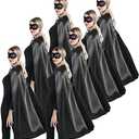 Kidsfere Superhero Capes and Masks for Teenagers Adults Men Women Team Building Dress Up Party Cape Halloween Costume 5 Pack