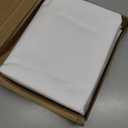 Amazon Basics Lightweight Super Soft Breathable Wrinkle-Resistant Microfiber 4-Piece Bed Sheet Set with 14-Inch Deep Pockets, Queen, Bright White, Solid