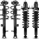 Front & Rear Struts w/Coil Springs for 2007-2012 Dodge Caliber (Exc. RT/SRT-4) / 2007-2010 Jeep Compass / 2007-2010 Jeep Patriot, Shock Absorbers (Fits 172367 172368 172401) 2008 2009 2011