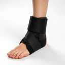 Strong Support Ankle Brace for Women and Men, Dual Spring-Stabilized Lace Up Ankle Support Brace, Figure-8 Wrap, Breathable 4mm Neoprene Ankle Stabilizer for Walking & Recovery, (L)