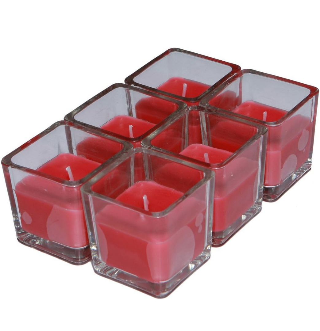 Candles 2.5 Oz 8 Pack Red