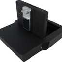 KEREN Underseat Center Console Gun Safe - Console Gun Vault Compatible with Dodge Ram 1500/2500/3500 2020-2024, High Security Armrest Lock Box with Electronic Keypad Lock