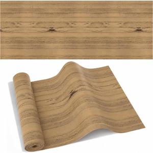 Breling Natural Wood Fabric Bulletin Board Paper Roll 24 in x 60 ft