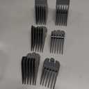 6 Pcs Professional Hair Clipper Combs Guides, Wahl Replacement Guards Set #3171-400 – 1/8” to 1” Fits Most Size Wahl Clippers/Trimmers, Black 1