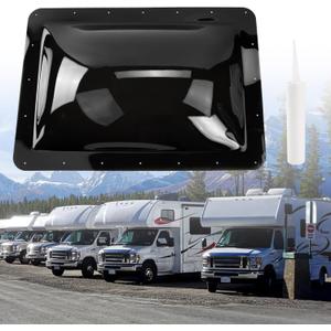 18" x 26" RV Skylight Replacement,Camper Skylight Replacement fits Standard 14"x22" Openings,RV Shower Bathroom Skylight CoverReplacement Icon SL1422D-Smoke (Black)