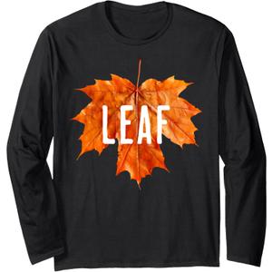 I'm A Leaf - Funny Adult Halloween Matching Couples Costume Long Sleeve T-Shirt, Size: XL