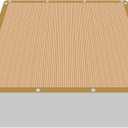 90% Shade Cloth Sun Shade Fabric Privacy Screen Shade Cover for Patio Garden Pergola Shade Cover Canopy with Gromments (6X6 FT, Wheat)