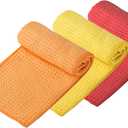 Handy Picks Microfiber Golf Towel (16" X 16") with Carabiner Clip, Waffle Pattern Golf Towel Hook and Loop Fastener - The Convenient Golf Cleaning Towel