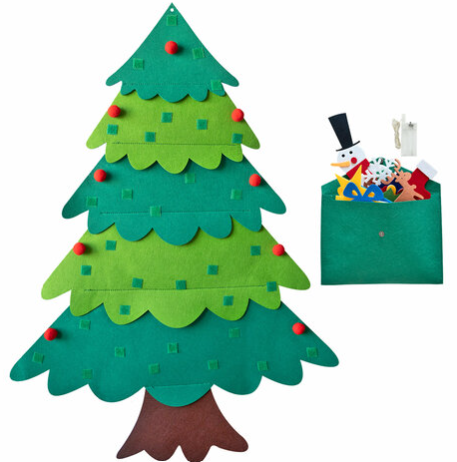 44pcs Felt Christmas Tree for Toddlers