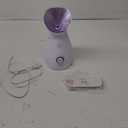 NanoSteamer Large 3-in-1 Nano Ionic Facial Steamer with Precise Temp Control - Humidifier - Unclogs Pores - Blackheads - Spa Quality - Bonus 5 Piece Stainless Steel Skin Kit (Lilac)