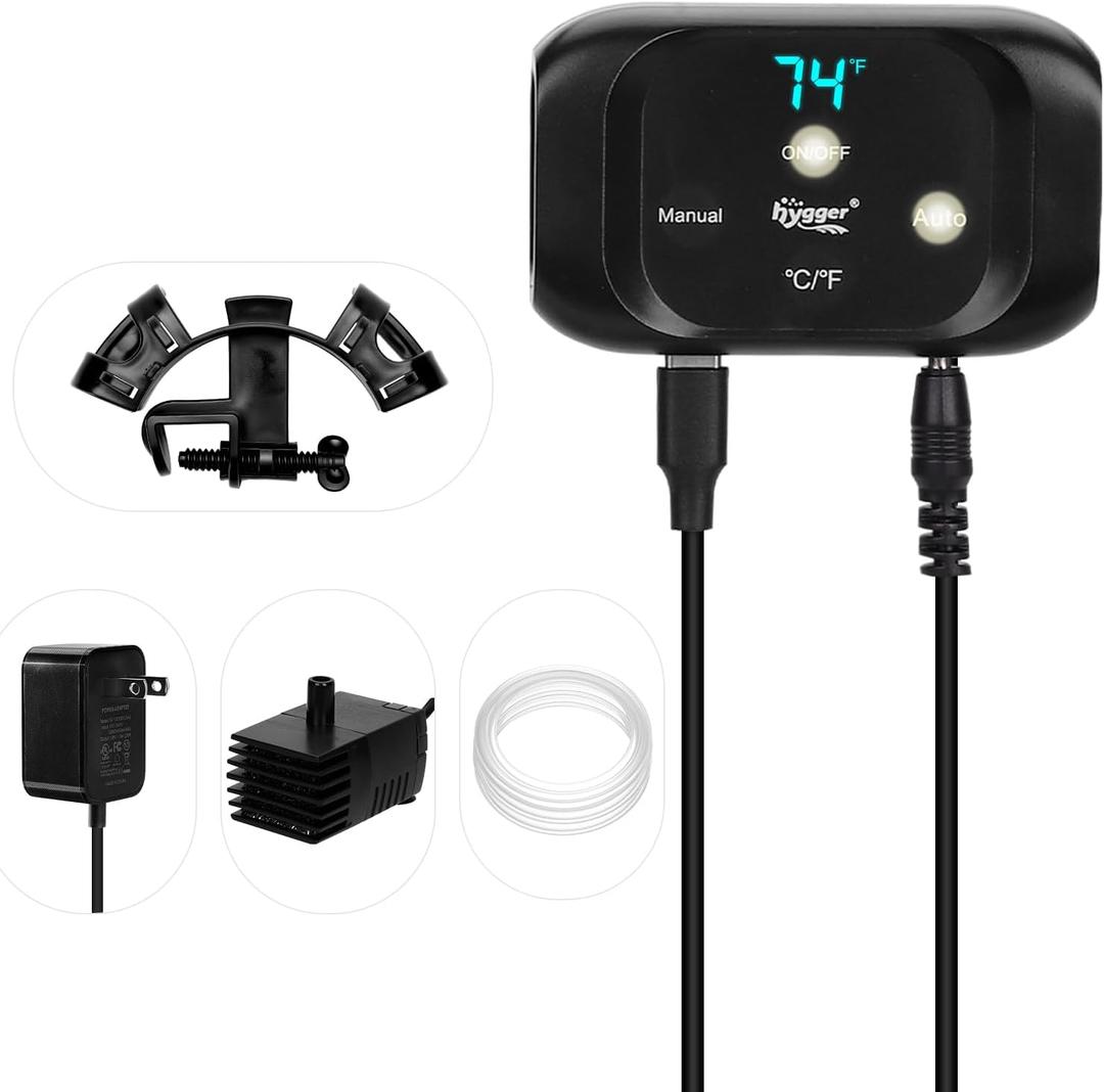 hygger Intelligent Auto Top Off System, Saltwater Aquarium ATO Water Level Refill Controller Kit for Reef Breeders and Freshwater Tank Supplies