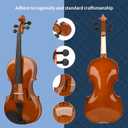 Violin 4/4 Full Size for Adults, Violin Set for Beginners with Case, Bow, Extra Strings, Tuner, Lesson Book - Stringed Musical Instruments