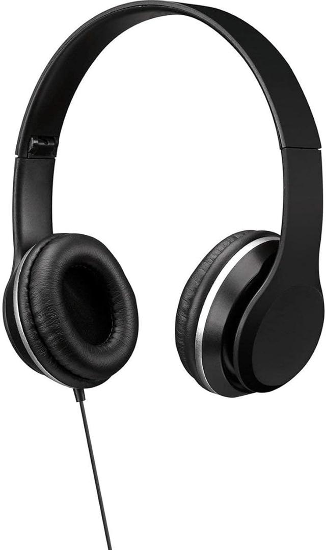 GPX IAH57B Wired Headphones Padded 3-d Accs Swivel Earcups/adjustable Headband