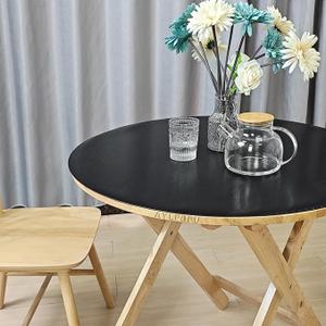 Two adhesive oilcloths, Thick, Black, 36in by 24in