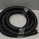 1 1/2 Inch Pond Sump Pump Discharge Hose Corrugated Water Hose Black PVC Tubing 10Ft