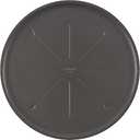 GoodCook Everyday Nonstick Steel Pizza Pan, 16", Cutting guide, Gray Set of 2