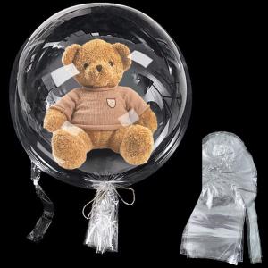 10Pcs BoBo Balloons, Extra Wide Mouth, 30 Inch Clear Stuffing, Giant Transparent Balloons for Valentine's Day/Baby Shower/Christmas/Wedding/Birthday Party Decoration